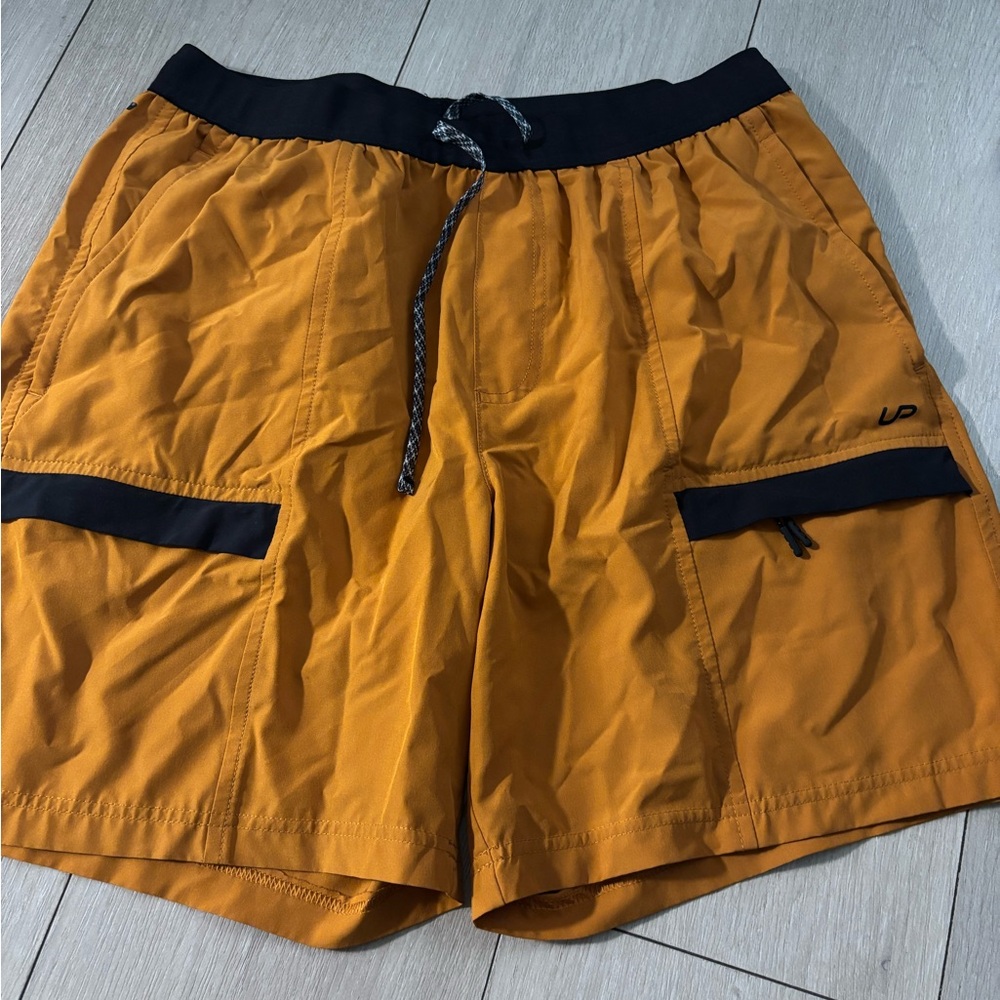 Uniqlo Mustard Yellow Shorts with Black Trim